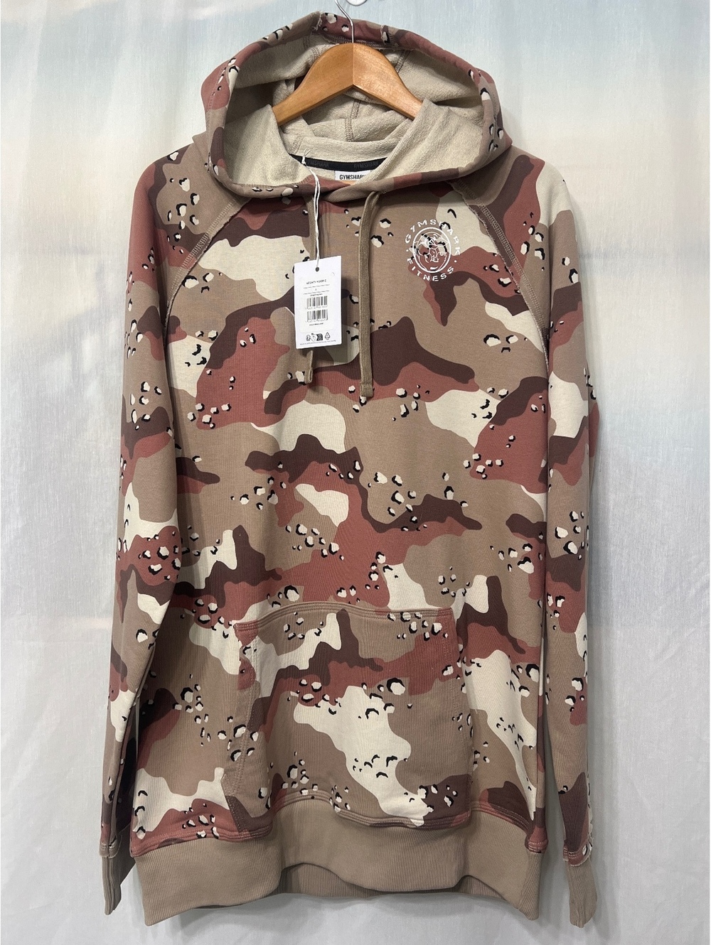 NWT Gymshark Legacy Hoodie Desert Camo Men's Large